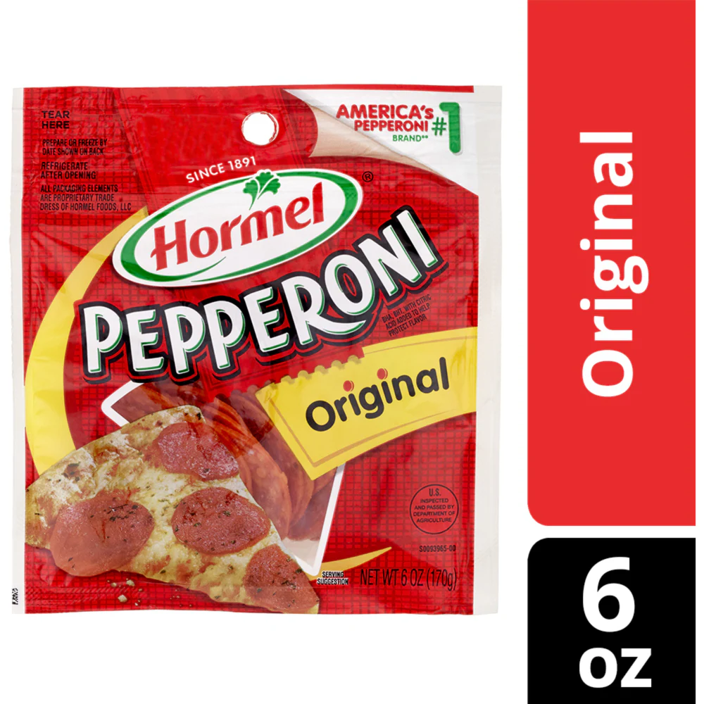 Hormel sliced pepperoni item# P007