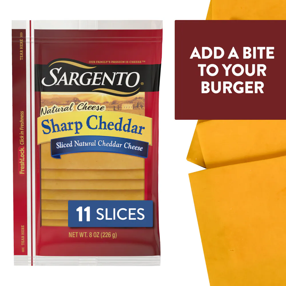 Sargento sliced cheddar  item# ch026