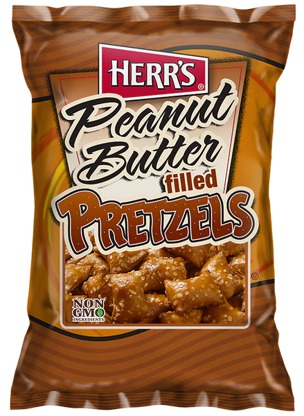 Herr’s peanut butter filled pretzels sn054