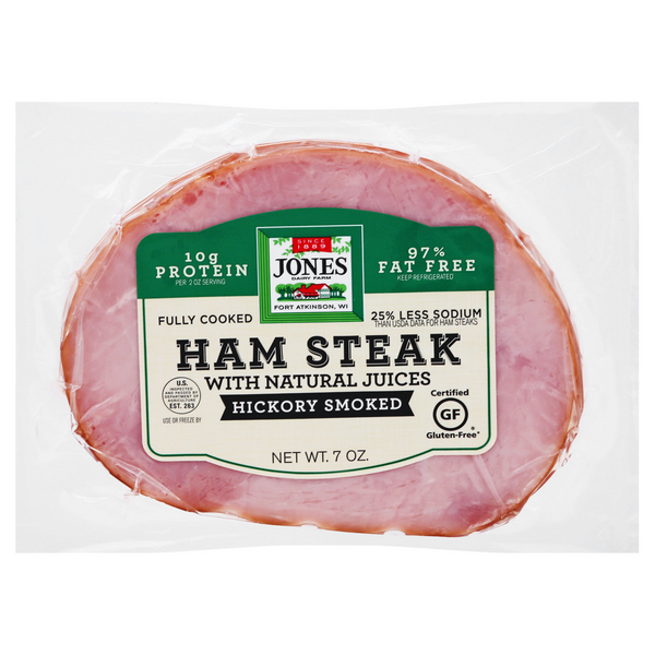 Jones cooked ham steak item# P003