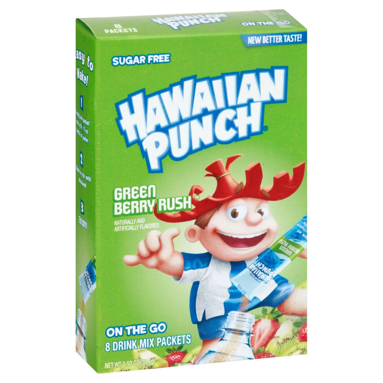Hawaiian punch packets green berry pd027