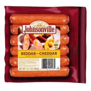 JoHnsonVille beddar Cheddar pork sausage 3paCk item# P019