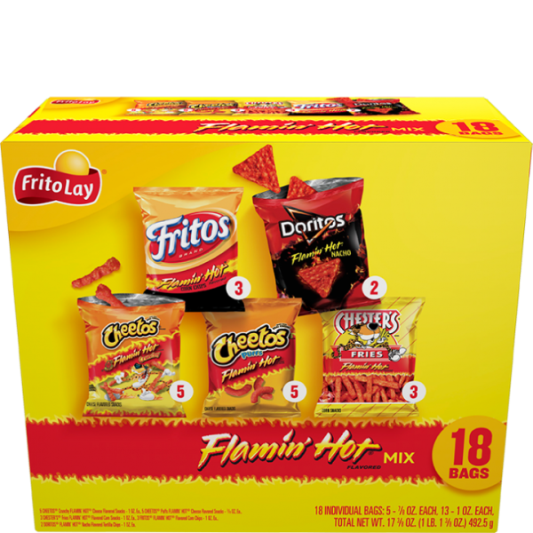 Frito lay flamin hot variety pack  item# sn045