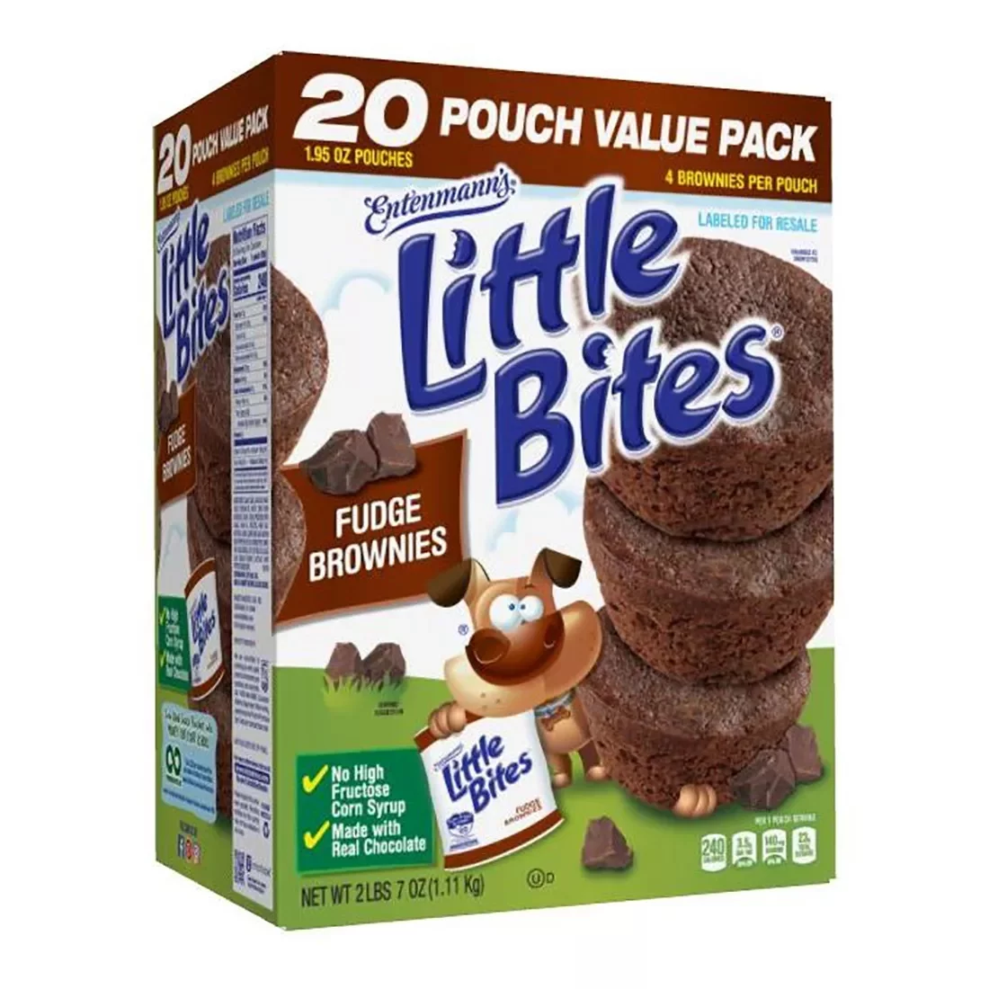 Entenmann’s little bites fudge brownies item# sn010
