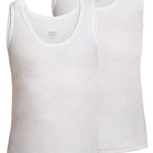 Shop Pack Of 6 Hanes White Cut Tank Tops #cl005