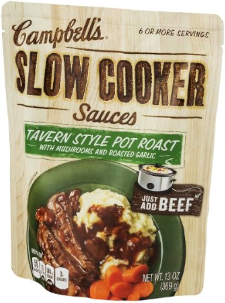 Campbell’s sauces slow cooker pot roast item# su002