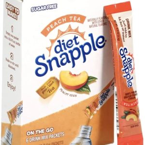 Snapple to go diet peach (single pouch) pd032