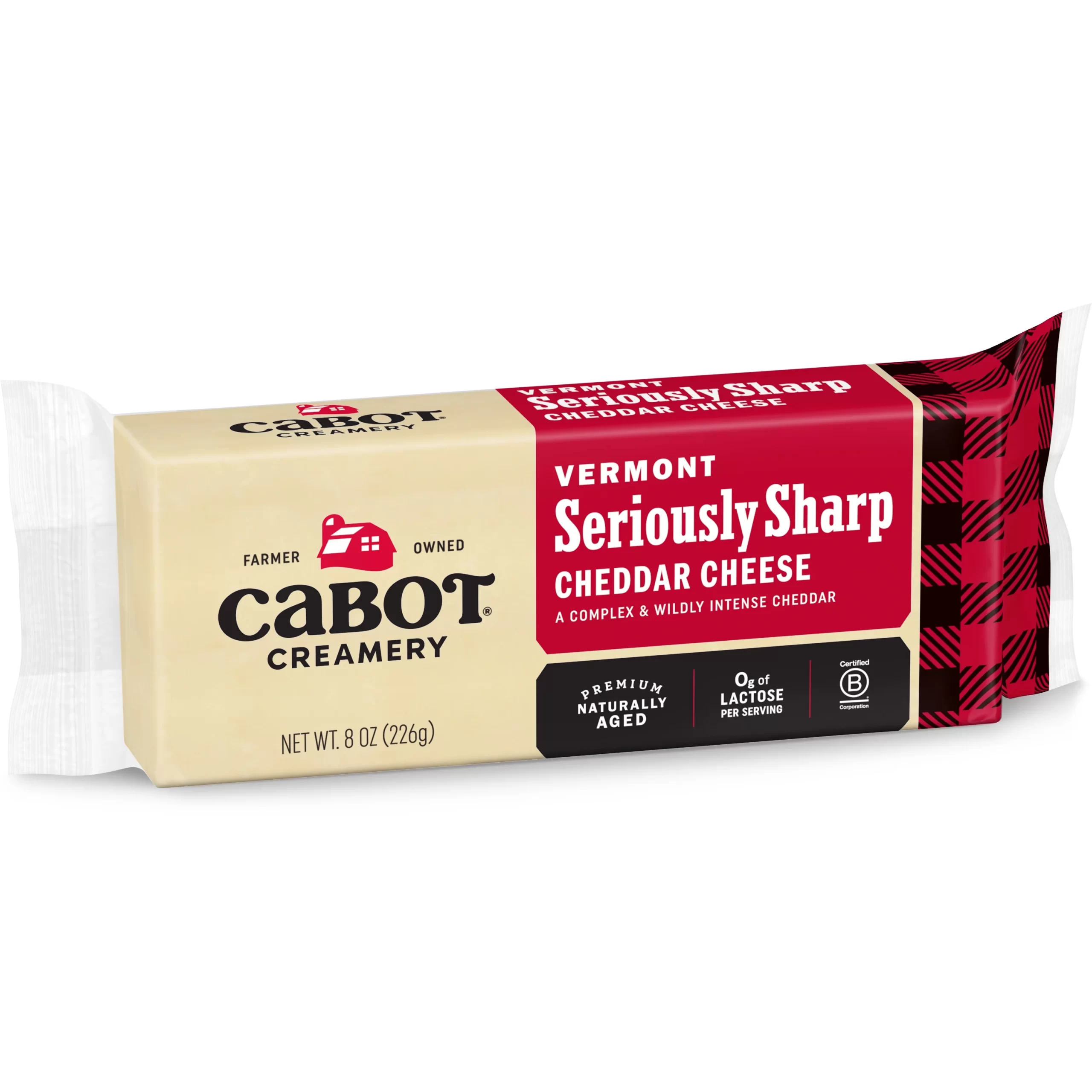 Cabot seriously sharp aged cheddar cheese item# ch005