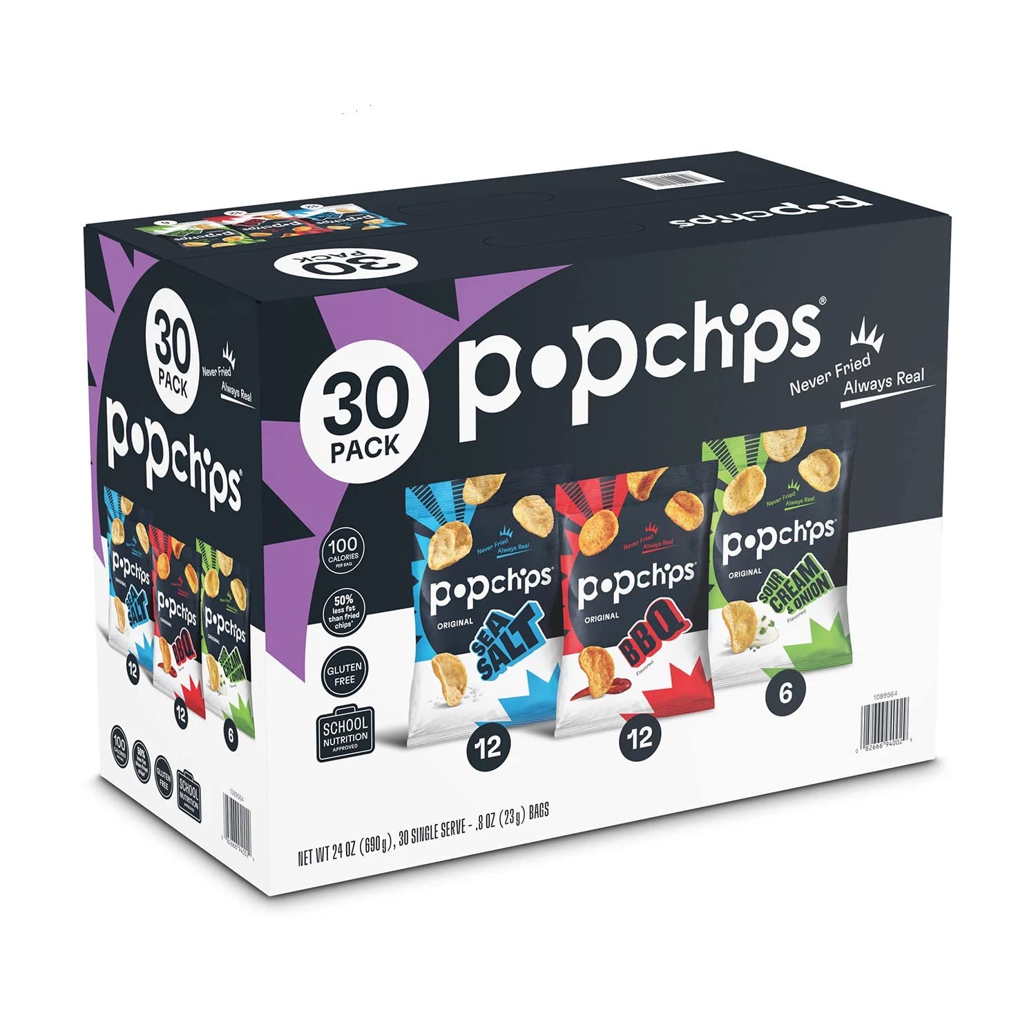 Pop chip variety box  item# sn021