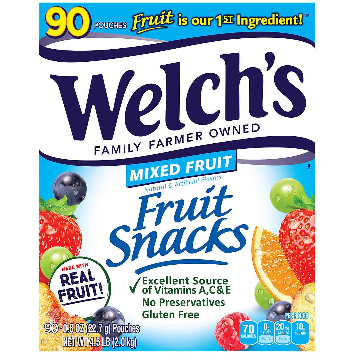 Welch’s fruit snacks 90 packs sn075