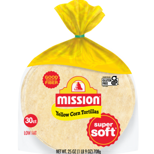 Mission tortilla wraps yellow corn item# br002