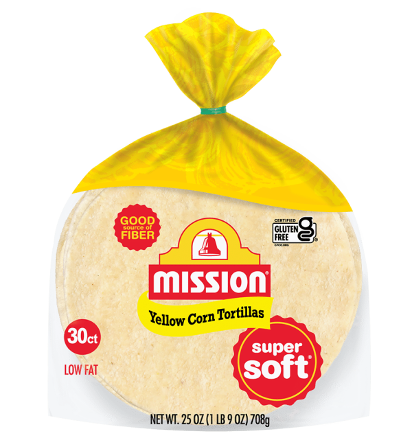 Mission tortilla wraps yellow corn item# br002