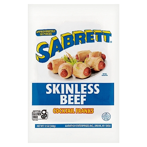 Sabrett beef cocktail franks item # B024