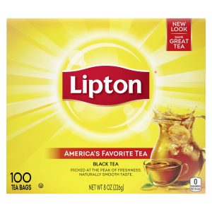 Lipton hot tea bags 100 count pd031