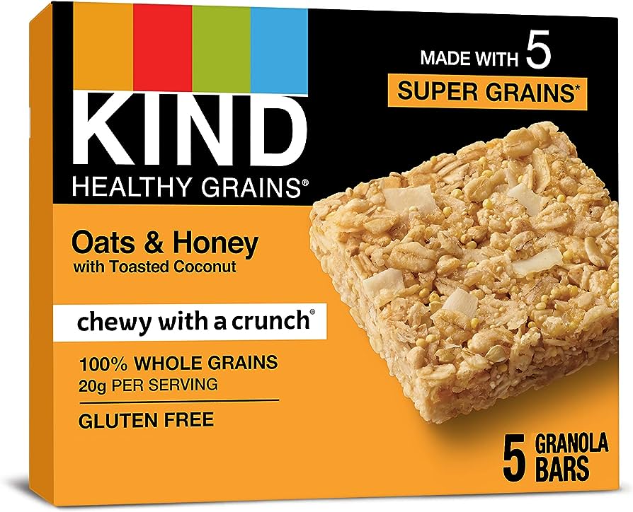 Kind snack bars 5packs oats & honey  item# sn041