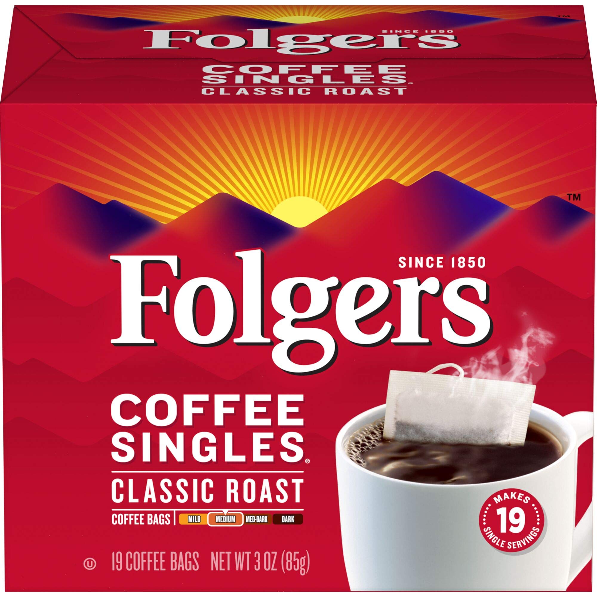 Folgers coffee singles pd020