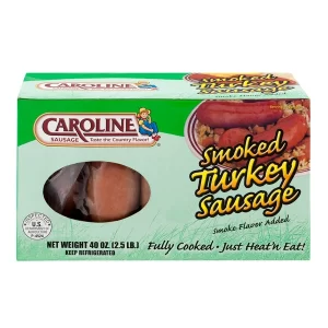 Caroline smoked turkey sausage item# T010