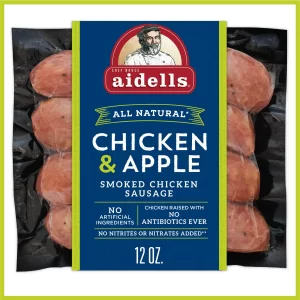 Aidells chicken sausage chicken& apple item # C014