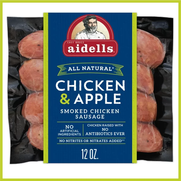 Aidells chicken sausage chicken& apple item # C014