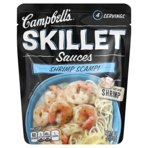 Campbell’s sauces skillet shrimp scampi item#su007