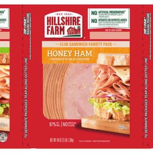 Hillshire farm turkey breast variety 3pack oven roasted turkey & ham contains pork item# T011