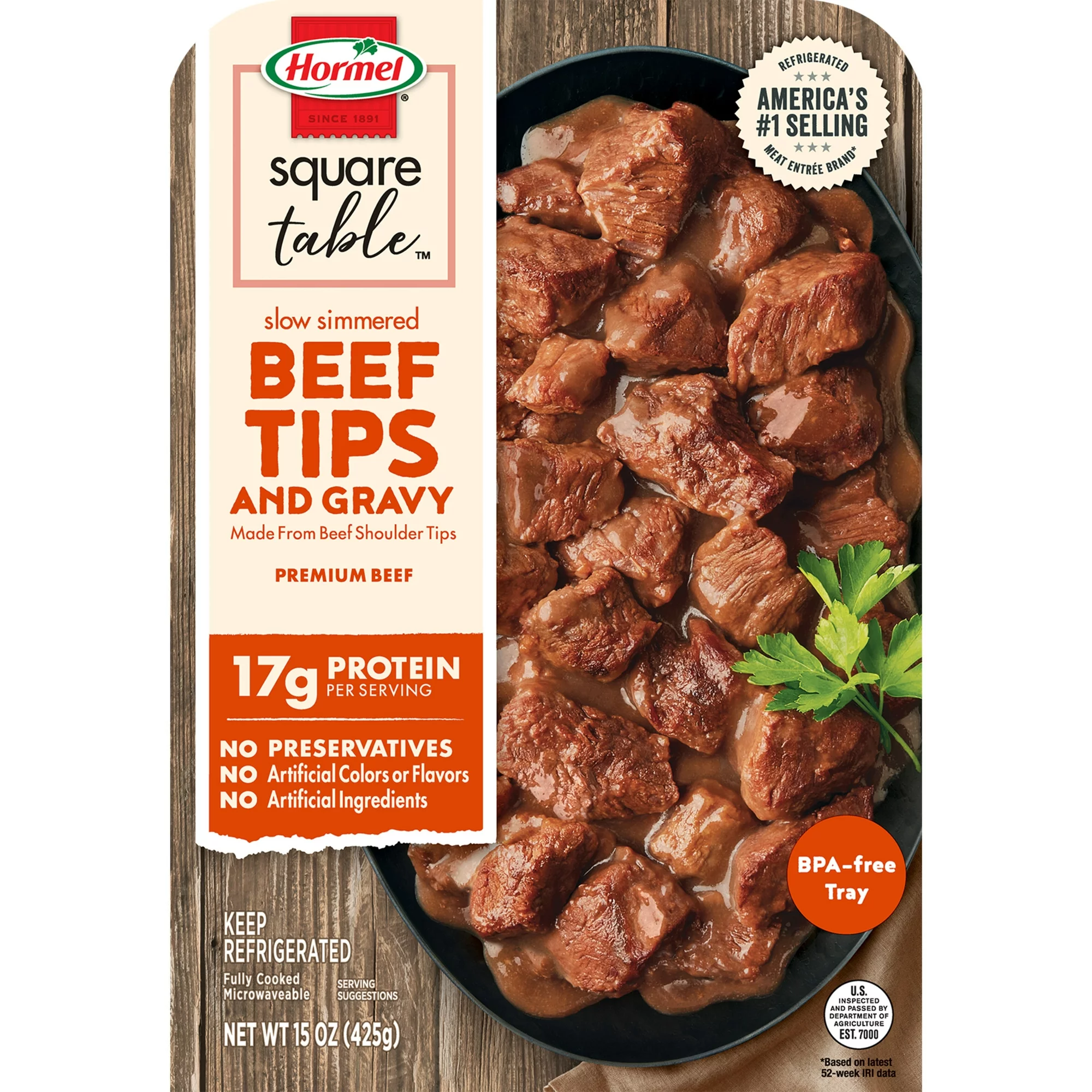 Hormel slow simmer beef tips item B002