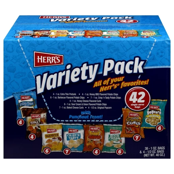 Herrs variety pack item# sn020