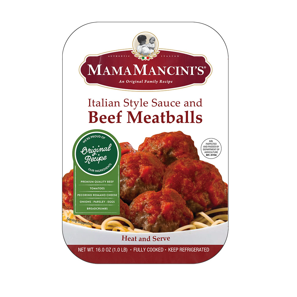 Mama mancinis beef meatballs item # B003
