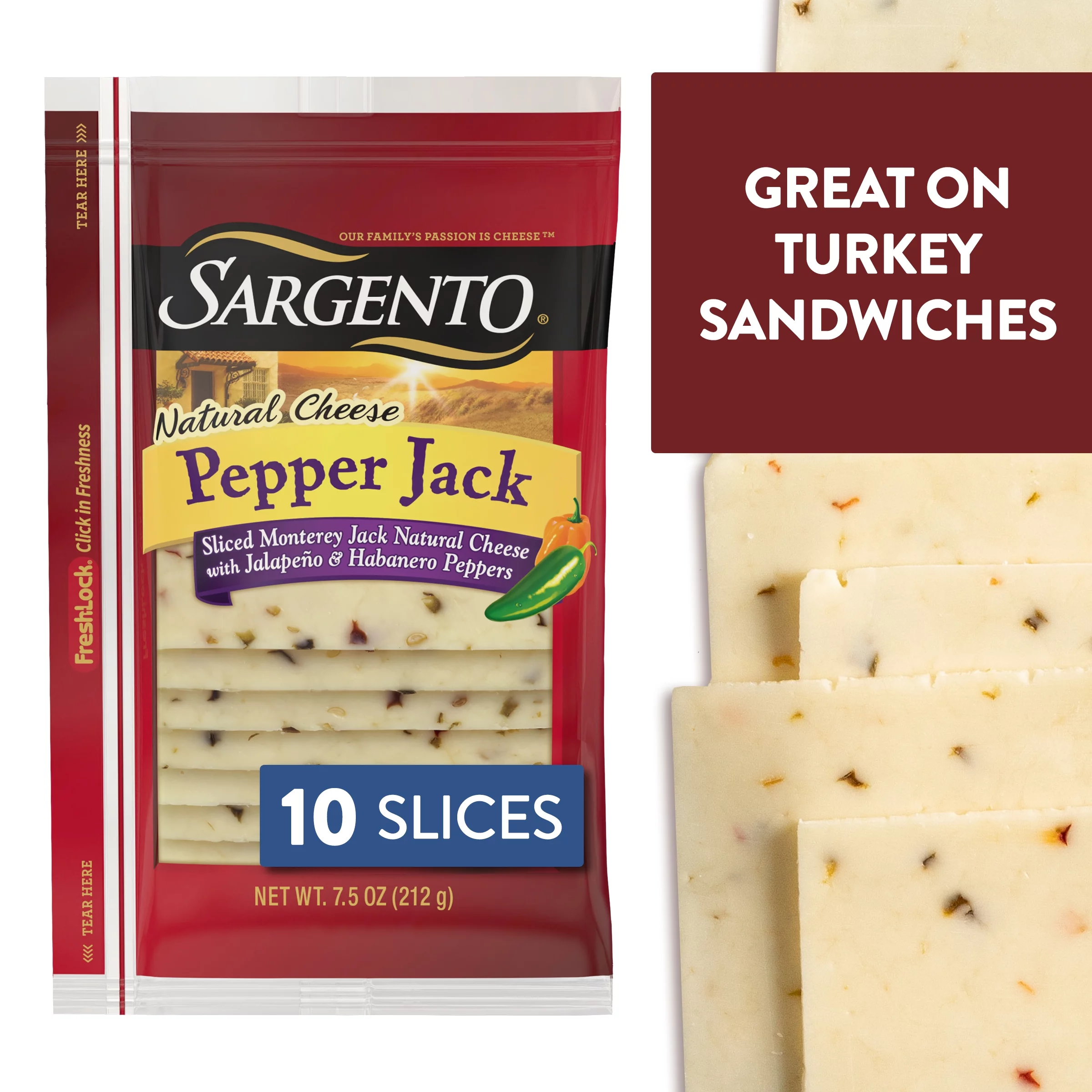 Sargento sliced pepper jack item# ch023