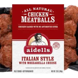 Aidells chicken meatballs Italian style item # C020