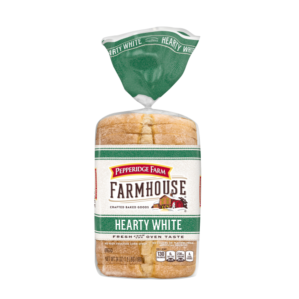 Pepperidge farm hearty white bread item# br009