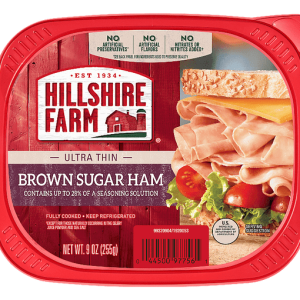Hillshire farm thin sliced brown sugar ham item P002