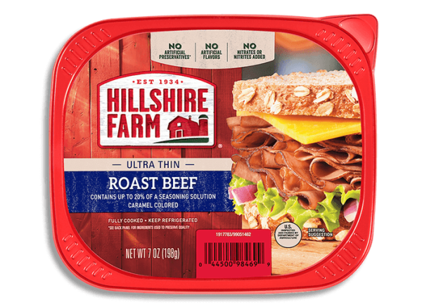 Hillshire farm roast beef item# B022