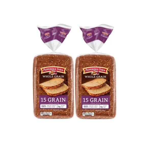 Pepperidge farm 15 grain bread 2pack item# br014