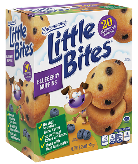 Entenmann’s little bites blueberry muffins item# sn009