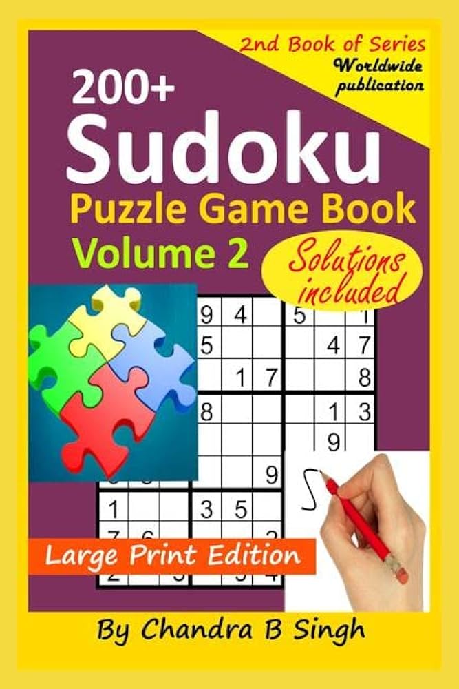 Sudoku Challenging Puzzle Game Book #gs010
