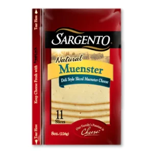 Sargent o sliced Muenster cheese item# ch36