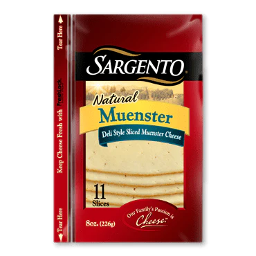 Sargent o sliced Muenster cheese item# ch36